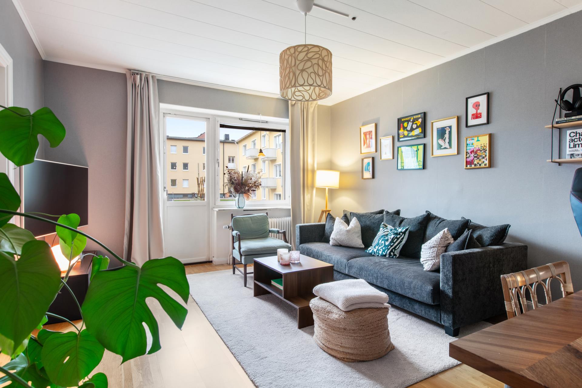 Välplanerad tvåa med balkong mot lugn innergård!