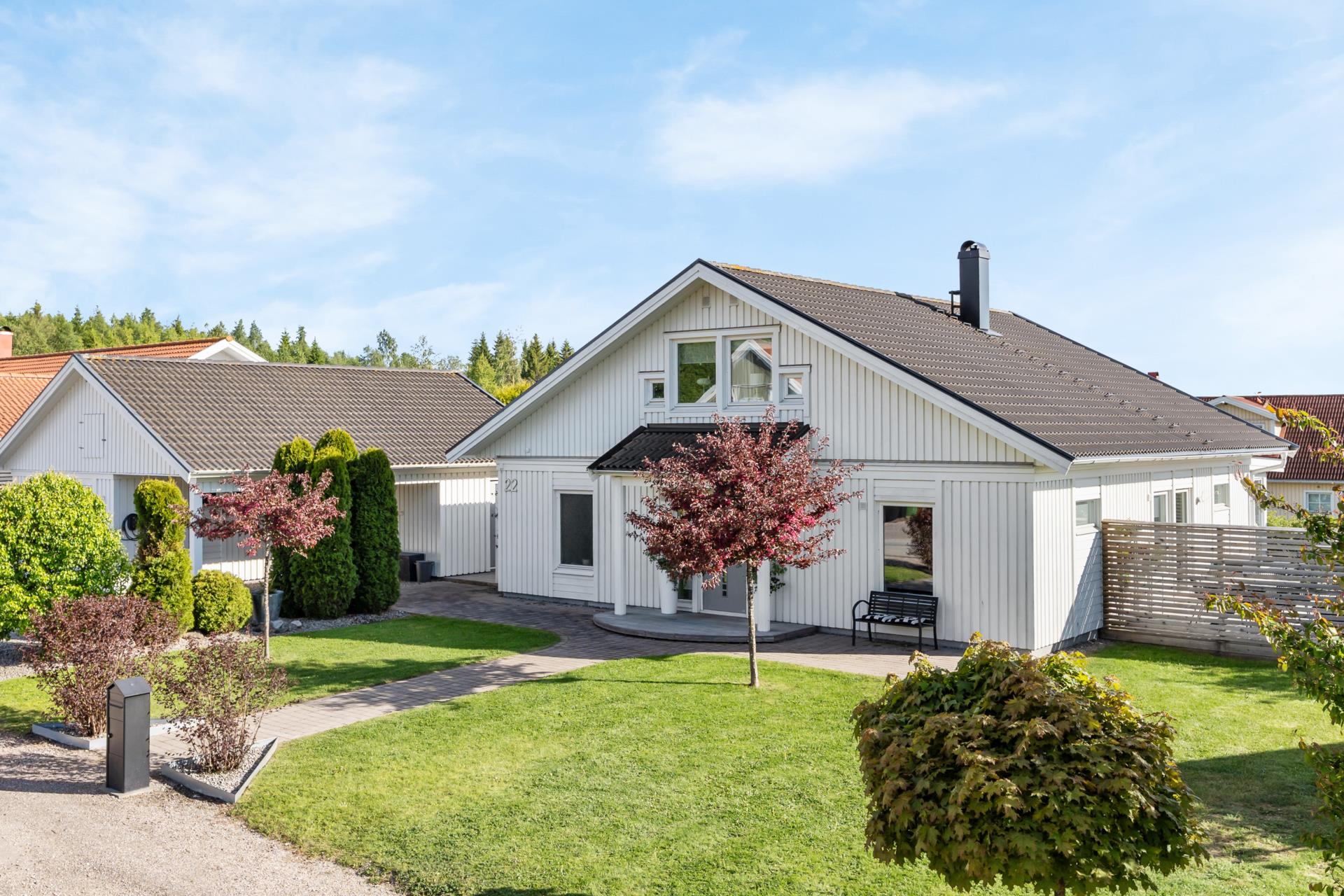 Modern familjevilla i populärt område