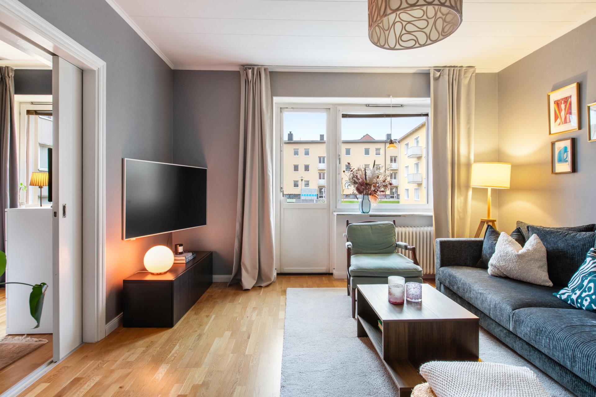 Välplanerad tvåa med balkong mot lugn innergård!