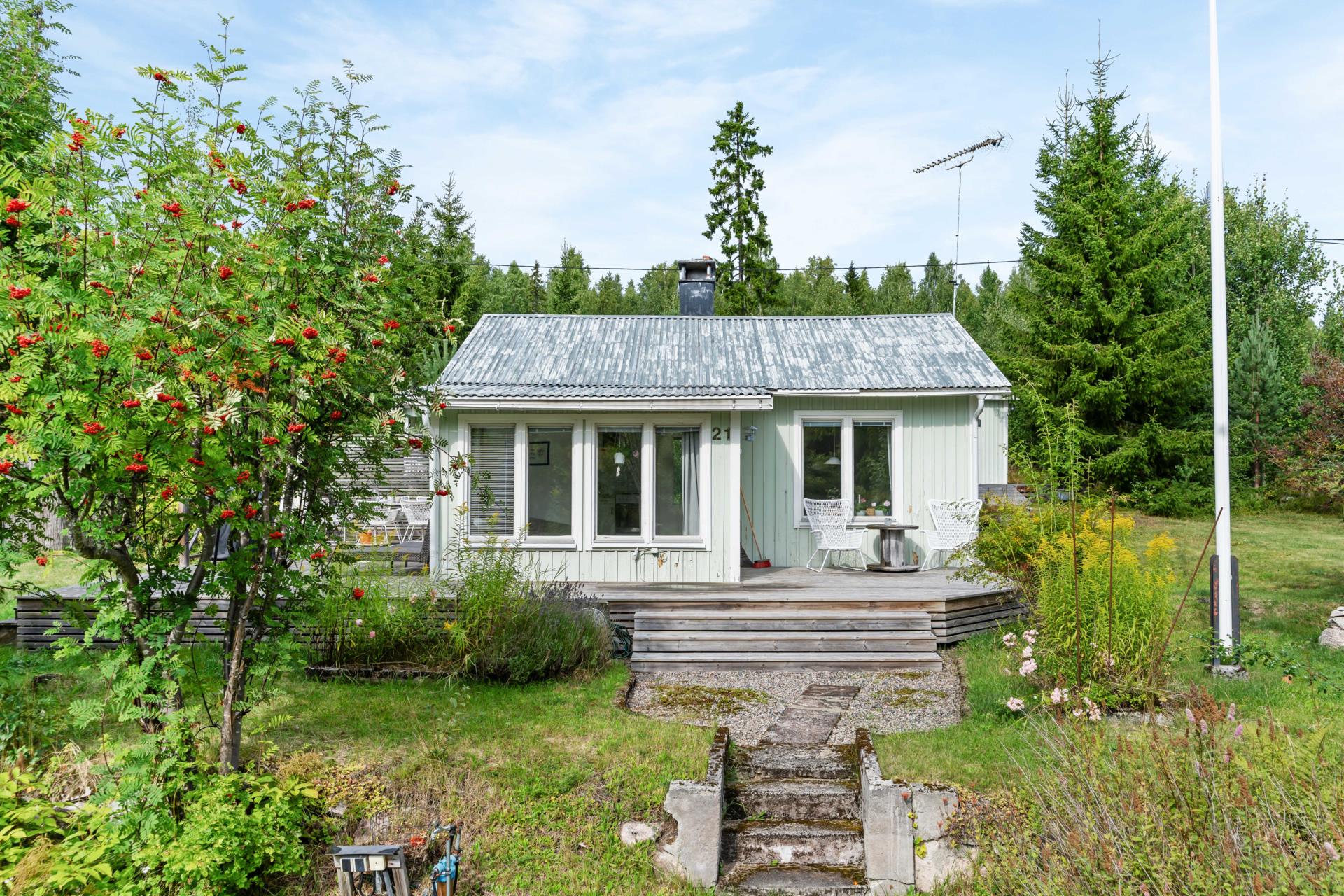Charmigt fritidshus med lummig omgivning och närhet till sjö!
